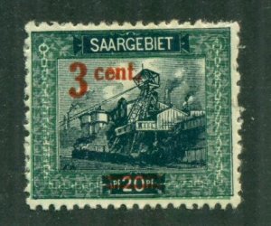 Saar 1921 #85 MH SCV (2024) = $0.40