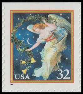 US 3012 Christmas Midnight Angel 32c single MNH 1995