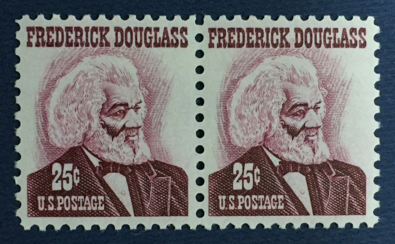 USA 1967 Prominent Americans Frederick Douglass 25c Pair MNH SC#1290 U4671