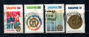 Singapore #167-170  Used  Scott $6.40