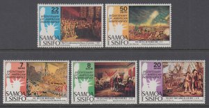 Samoa 428-432 US Bicentennial MNH VF