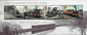 GB 2013 Classic Locomotives of Northern Ireland Miniature Sheet SG MS3498 U/M