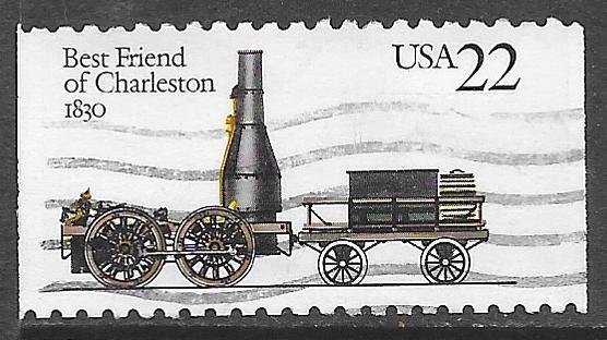 USA 2363: 22c Best Friend of Charleston 1830, used, VF