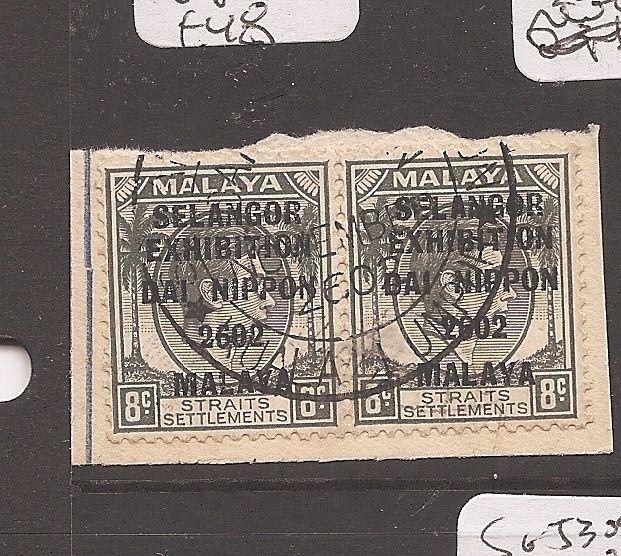 Malaya Jap Oc Selangor SG J91 pair VFU (2dao)