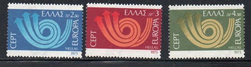 Greece Sc  1090-92 1973  Europa stamp set mint  NH