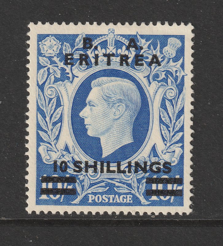 British Forces in Eritria a MNG 10/- overprint