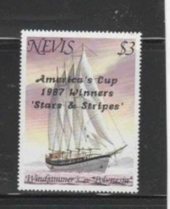 NEVIS #538 1987 AMERICA CUP WINNERS MINT VF NH O.G