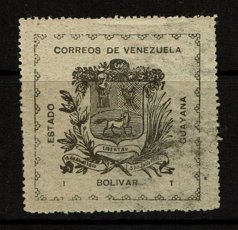 Venezuela Guayana SC# 15 Mint Hinged / Label Hinge Rem - S10377