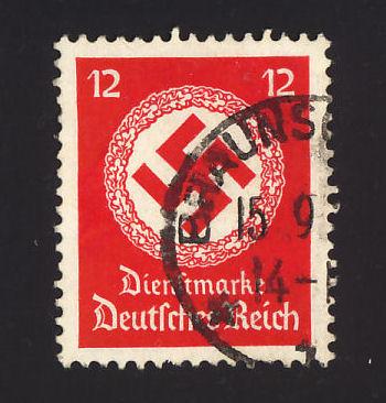 Germany Sc# O86 12pf Swastika cancelled