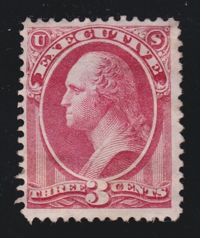 US O12 3c Executive Department Official Mint F-VF NG SCV $270