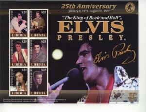 2002 Liberia  Elvis Presley - MS6  MNH