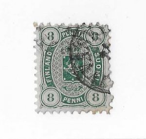 Finland Sc #19 8p  greenish blue used FVF