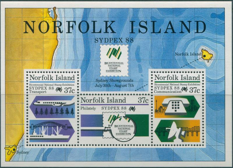 Norfolk Island 1988 SG447 Sydpex MS MNH