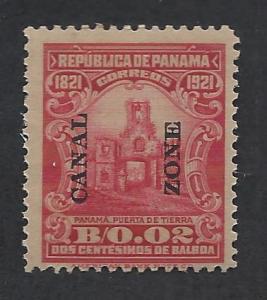 CANAL ZONE SC# 61 FINE OG 1921