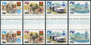 Fiji 462-465 gutter,MNH.Michel 456-459. Disciplined Forces 1982.Police,Navy.