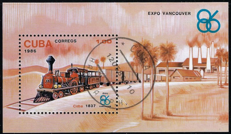 Cuba 2869 Souvenir Sheet CTO; SCV $5.25 MNH - $5.00 Used