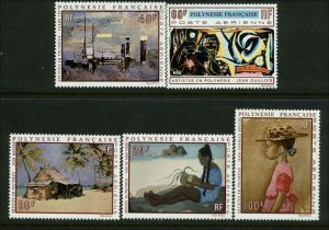 French Polynesia Scott #C63 - #C67 Complete Set of 5 Mint Hinged