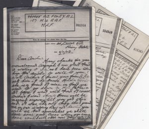 MEF 1942 Airgraphs x 3 To Dudley Worcs Postal History BP3512