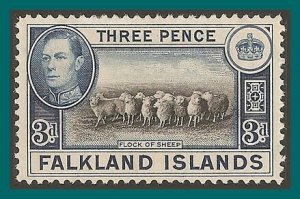 Falkland Islands 1941 Sheep, 3d mint  #87a,SG153