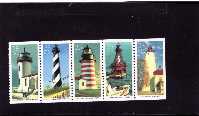 2470-2474 Lighthouses, MNH pane/5