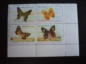 Stamps - Cuba - Scott#696-699 - MNH Block of 4 Se-Tenant