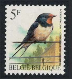 Belgium Barn swallow Bird Buzin 'Hirondelle de Cheminee' 5f 1992 MNH