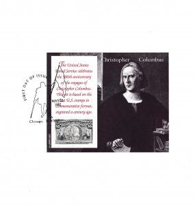 U.S. 1992 Scott 1624-29 Columbus Sheets Complete First Day Presentation Booklet
