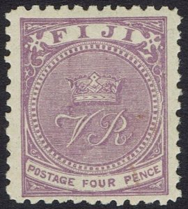 FIJI 1878 VR MONOGRAM 4D MNH ** PERF 11