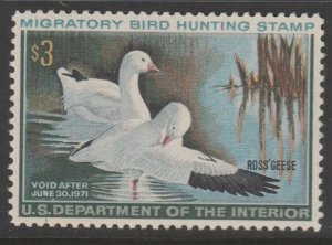 U.S. Scott Scott #RW37 Duck Stamp - Mint NH Single