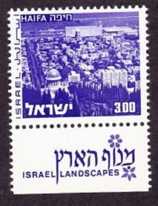 Israel #474 Landscapes: Haifa MNH Single with tab