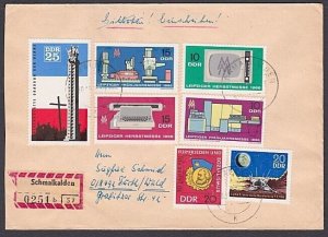 EAST GERMANY 1968 registered cover - nice franking - ......................a3347