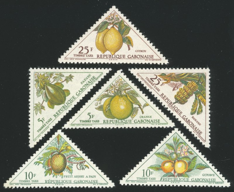 GABON Sc J40-45 VF/MH - 1962 Fruit