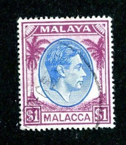 1949 Malacca  Sc# 15 used cv $26 ( 8014 BCXX )