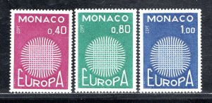 MONACO SC# 768-70 FVF/MNH