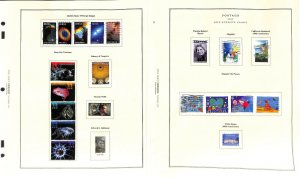 United States Used Stamp Collection on 50 Scott National Pages, 1999-2002