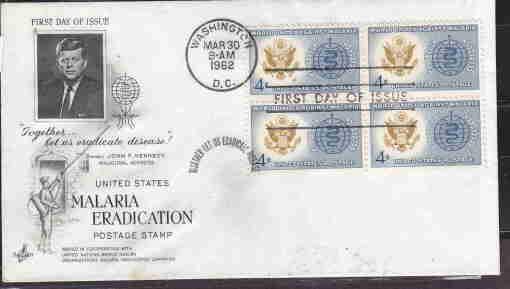 USA FDC FIGHT AGAINST MALARIA, MOSQUITO, PALUDISM AAD8383