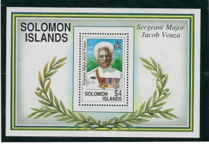 Solomon Is 718-21 MNH 1992 Sergeant Major Jacob Vouza S/S