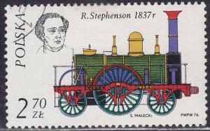 Poland 2147 The R. Stephenson, 1837 2.70zł 1976