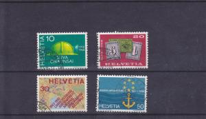 Switzerland  Scott#  491-4  Used