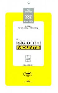 Scott Mounts Black,182/232 mm  (pkg 3) (01039B) 