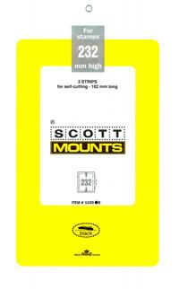 Scott Mounts Black,182/232 mm  (pkg 3) (01039B) 