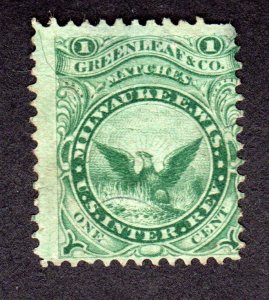 Private Die  Match Stamp  Scott # RO100b  CV = $ 125.00   Lot 190120