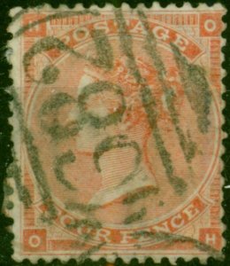 GB 1862 4d Pale Red SG80 Good Used