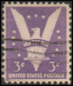 United States 905 - Used - 3c Eagle / Win the War (1942) (4)