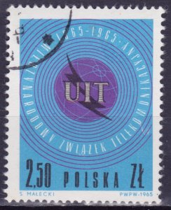 Poland, 1965, ITU Centenary, Mi#1584, used