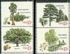 US Stamp #1764-7 MNH - Trees - Se-Tenant Set of Pairs