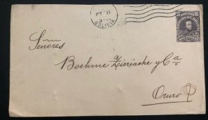 1921 Bolivia Postal stationery Cover To Oruro