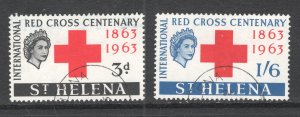 St. Helena, Scott #174-175   VF, Used, Red Cross Centenary,  .... 5980108
