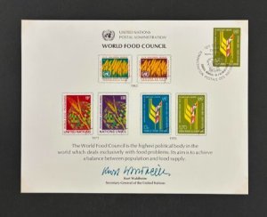 United Nations. 1976 Souvenir Cards. SC10. Mint NH. w/First Day Cancels. 17260