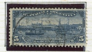 ARGENTINA; 1902 early Rosario Docks issue fine used Shade of 5c. value